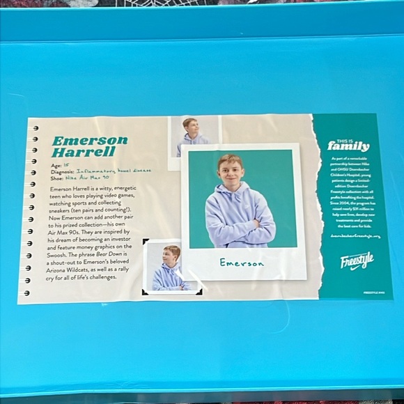 DS 2023 NIKE AIR MAX 90 DB18 DOERNBECHER HOSPITAL EMERSON HARRELL SZ MENS 8 NEW - Picture 9 of 10